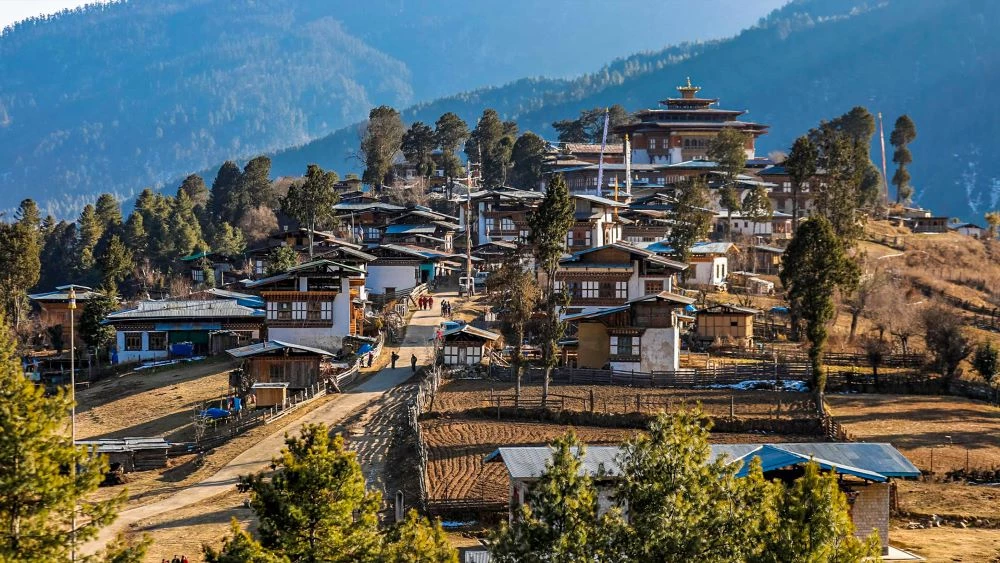 A village of Bhutanese