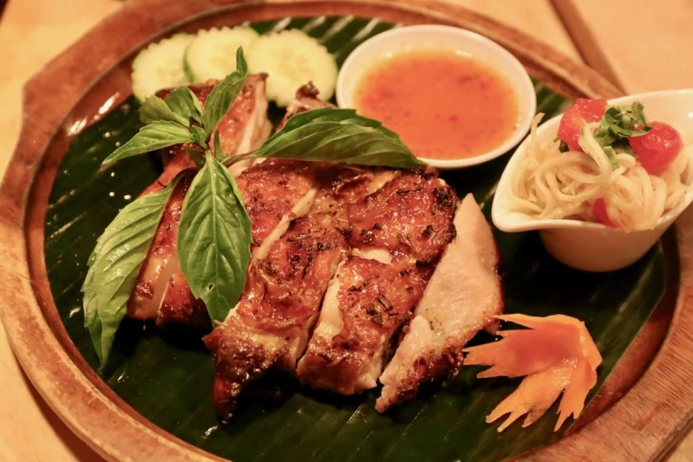 Grilled chicken of Laotian