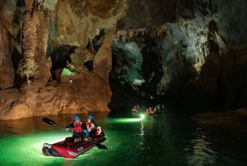 Kayaking through Phong Nha Ke Bang - Quang Binh