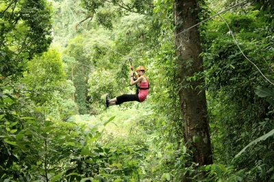 Whitewater rafting and Zipline adventure in Chiang Mai