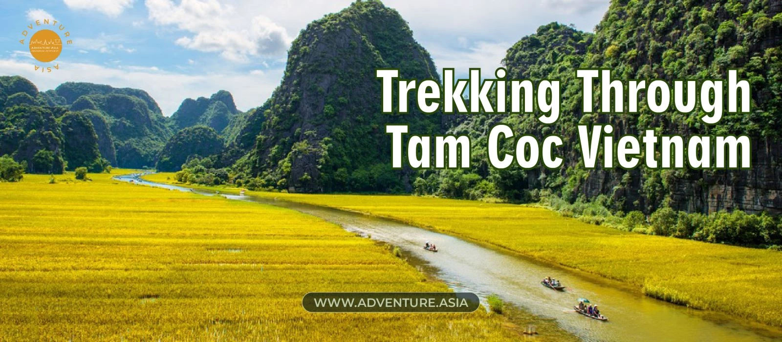 Trekking Through Tam Coc Vietnam Nature Reserve - A Journey into Lush Jungles