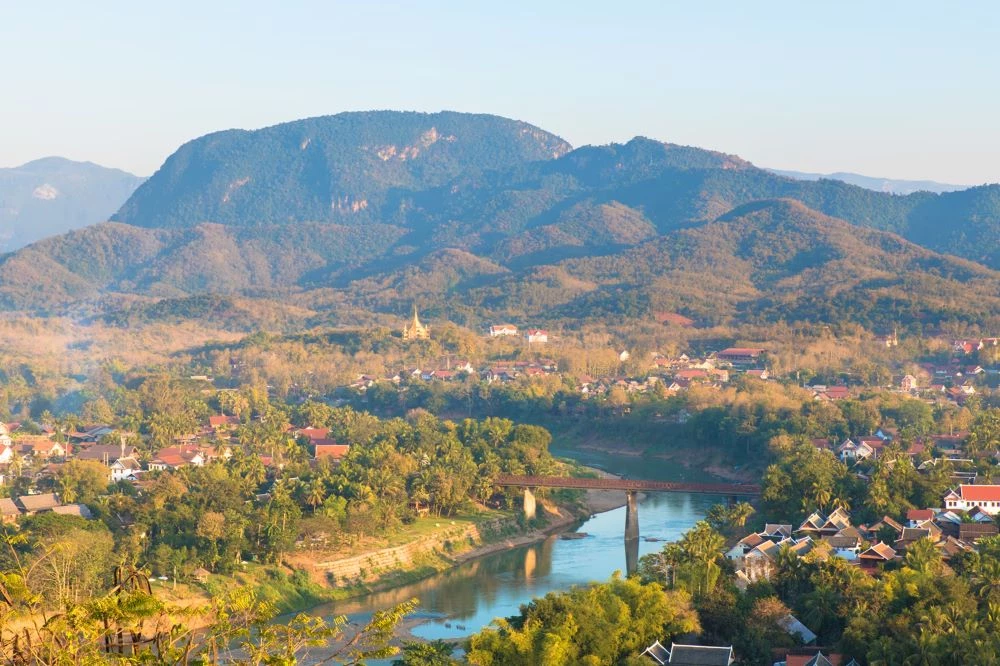 Mount Phousi in Luang Prabang Laos