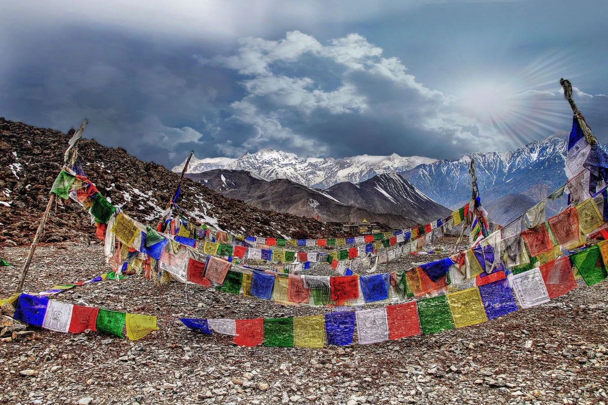 Prayer flags in the Nepali culture