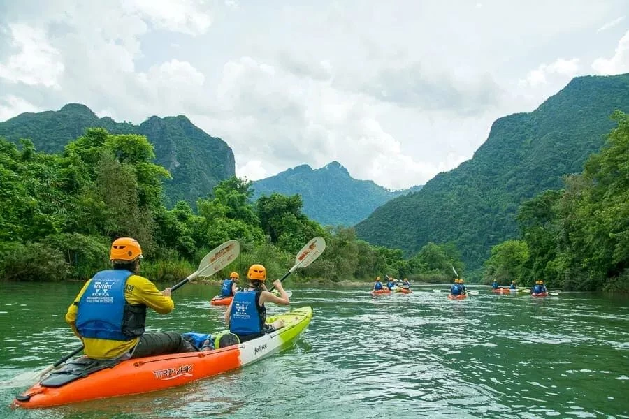 Kayaking tour from Pakse to Don Deng and Wat Phou