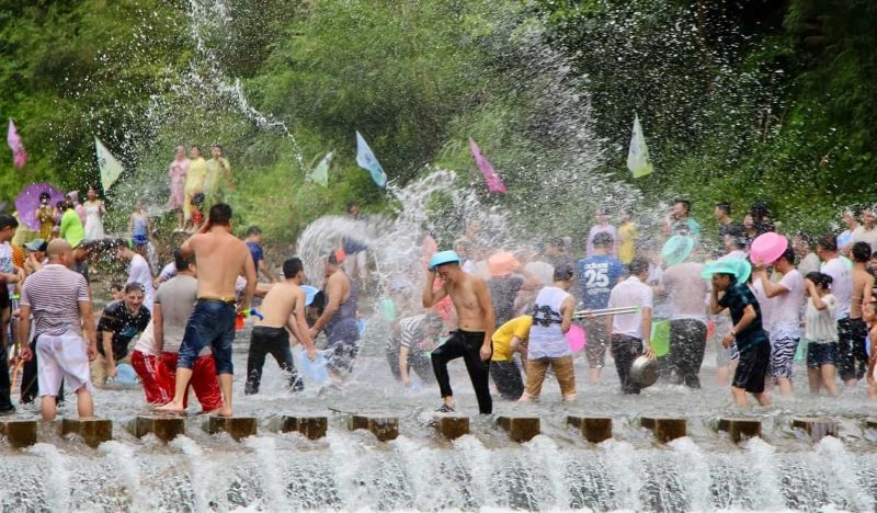 The Songkran festival in Thailand
