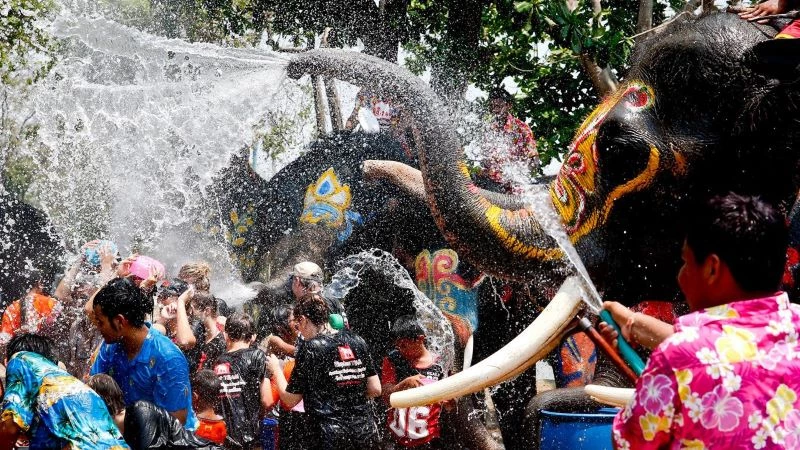 Songkran also known as the Thai New Year